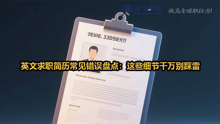 英文求職簡歷常見錯誤盤點：這些細節(jié)千萬別踩雷